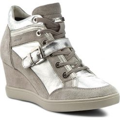 Sneakersy damskie: Sneakersy GEOX – D Eleni C D6267C 0KY22 C0898 Silver/Lt Grey