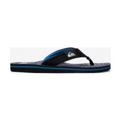 Quiksilver Molokai Layback Japonki Czarny Niebieski. Niebieskie klapki męskie Quiksilver, w paski, z materiału. Za 114,95 zł.
