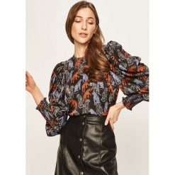 Vero Moda - Bluzka. Czarne bluzki damskie Vero Moda, na co dzień, s, bez wzorów, z poliesteru, z okrągłym kołnierzem, z długim rękawem. Za 149,90 zł.