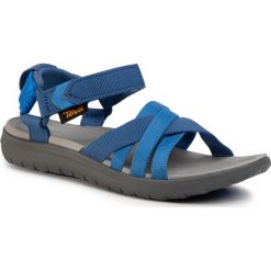 Sandały TEVA - Sanborn Sandal 1015161 Dbfb. Niebieskie klapki damskie Teva, bez wzorów, z tworzywa sztucznego, bez obcasa. W wyprzedaży za 239,00 zł.