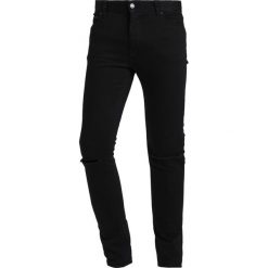 Jeansy męskie: Weekday FORM Jeans Skinny Fit ripped black
