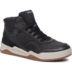 Sneakersy GEOX - J Perth B. A J947RA 05446 C9999 D Black. Czarne trampki chłopięce Geox, bez wzorów, z zamszu, bez zapięcia. Za 329,00 zł.