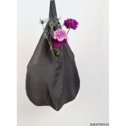 Shopper bag damskie: LINEN BAG – Grafitowa