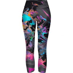 Legginsy we wzory: Legginsy w kolorze szarym ze wzorem