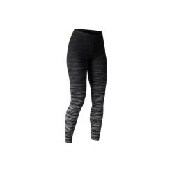 Legginsy slim Gym & Pilates FIT+ 500 damskie. Czarne legginsy sportowe damskie DOMYOS, l, z bawełny. Za 49,99 zł.