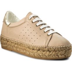 Espadryle EVA MINGE - Gandia 3E 18MC1372338ES 103. Brązowe espadryle damskie marki Eva Minge, ze skóry ekologicznej, na koturnie. W wyprzedaży za 319,00 zł.