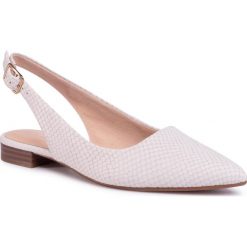 Sandały CLARKS - Laina15 Sling 261488614 White Snake. Brązowe klapki damskie Clarks, bez wzorów, ze skóry, bez obcasa, na obcasie. W wyprzedaży za 349,00 zł.