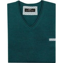 Sweter DARIO SWZ000021. Żółte swetry męskie Giacomo Conti, m, bez wzorów, z wełny, eleganckie, bez kołnierzyka, bez kaptura. Za 229,00 zł.