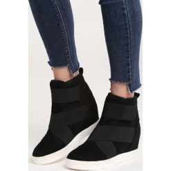 Sneakersy damskie: Czarne Sneakersy Merni