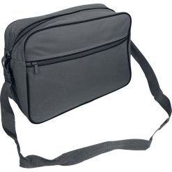 BagBase Retro Shoulder Bag Torba kurierska szary/czarny. Czarne torby męskie na ramię marki BagBase, w paski. Za 69,90 zł.
