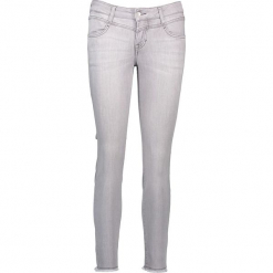 Dżinsy "Jasmin" - Slim fit - w kolorze szarym. Szare jeansy damskie relaxed fit marki Mustang, z aplikacjami. W wyprzedaży za 195,95 zł.