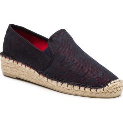 Espadryle TOMMY HILFIGER - Tommy Mesh Sporty Espadrille FW0FW03792 Midnight 403. Niebieskie espadryle damskie TOMMY HILFIGER, bez wzorów, ze skóry, bez obcasa, na płaskiej podeszwie. W wyprzedaży za 189,00 zł.