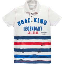 Mek - Polo dziecięce 122-152 cm. Białe t-shirty chłopięce Mek, z nadrukiem, z bawełny, z krótkim rękawem. W wyprzedaży za 89,90 zł.