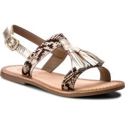 Sandały GIOSEPPO - Lacela 40564-49 Snake/Gold. Pomarańczowe sandały dziewczęce marki Gioseppo, ze skóry, bez zapięcia. W wyprzedaży za 149,00 zł.