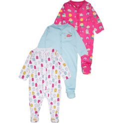 Bielizna chłopięca: mothercare GIRLS HOUSE SLEEPSUITS BABY 3 PACK Piżama brights multicolor