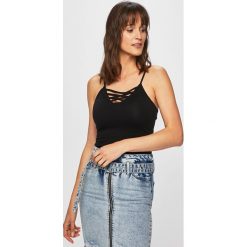 Tally Weijl - Top. Czarne bluzki damskie TALLY WEIJL, s, bez wzorów, z elastanu, bez kołnierzyka. Za 39,90 zł.