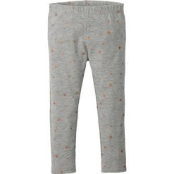 Legginsy dziewczęce: Ocieplające legginsy z połyskiem bonprix szary melanż – brązowy