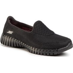 Półbuty SKECHERS - Go Walk Smart 16700/BBK Black. Czarne półbuty damskie Skechers, na co dzień, bez wzorów, z tworzywa sztucznego, bez obcasa, na płaskiej podeszwie, bez zapięcia. W wyprzedaży za 239,00 zł.