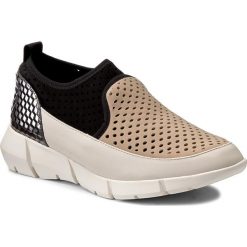 Półbuty CALVIN KLEIN - Winona N12032 Cocoon/Anthracite. Brązowe półbuty damskie skórzane marki Calvin Klein, na płaskiej podeszwie. W wyprzedaży za 309,00 zł.