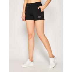 Szorty sportowe EA7 Emporio Armani 3HTS54 TJ31Z 1200. Czarne spodenki sportowe damskie EA7 Emporio Armani, xs, bez wzorów, z elastanu, sportowe. Za 349,00 zł.