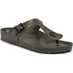 Japonki BIRKENSTOCK - Gizeh EVA 128271 Khaki. Zielone klapki męskie Birkenstock, bez wzorów, z tworzywa sztucznego. Za 119,00 zł.