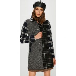 Desigual - Płaszcz. Szare płaszcze damskie pastelowe Desigual, z bawełny. Za 799,90 zł.