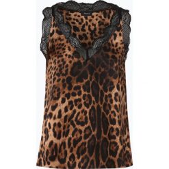 Aygill's - Top damski, brązowy. Pomarańczowe topy damskie Aygill's, s, w koronkowe wzory, z satyny, bez kołnierzyka. Za 49,95 zł.