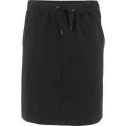 Spódniczka dresowa bonprix czarny. Czarne spódniczki damskie bonprix, bez wzorów, z dresówki. Za 37,99 zł.