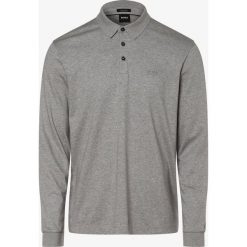 BOSS - Męska koszulka polo – Pado 11, szary. Szare koszulki męskie Boss, m, z haftami, prążkowane, bez rękawów. Za 299,95 zł.