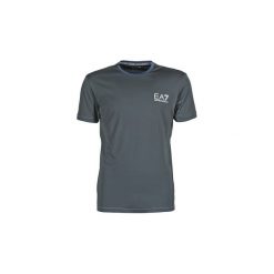 T-shirty z krótkim rękawem Emporio Armani EA7 TENNIS PRO. Szare t-shirty męskie marki Emporio Armani EA7, s, bez wzorów, bez kołnierzyka, krótkie. Za 287,20 zł.