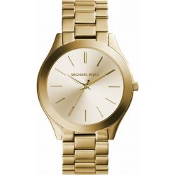 Zegarek MICHAEL KORS - Slim Runway MK3179 Gold/Gold. Żółte zegarki damskie Michael Kors. W wyprzedaży za 649,00 zł.