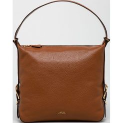 Lauren Ralph Lauren - Torba skórzana. Pomarańczowe torebki klasyczne damskie Lauren Ralph Lauren, w paski, z poliesteru, casualowe, na ramię, duże, bez dodatków. W wyprzedaży za 999,90 zł.