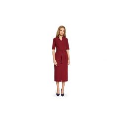 Sukienki Style S093 Sukienka midi z rozcięciem z przodu. Sukienki damskie Style, s, bez wzorów, bez kołnierzyka, bez rękawów, midi. Za 135,00 zł.