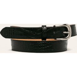 Answear Lab - Pasek skórzany. Czarne paski damskie Answear Lab, w paski, ze skóry. Za 69,90 zł.