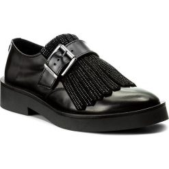 Creepersy damskie: Półbuty GUESS - Anabela 2 FLAN24 LEM13 BLACK