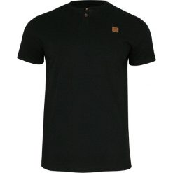 Czarny T-shirt Męski, Krótki Rękaw -Just Yuppi- Koszulka z Logo, z Guzikiem, Gładka TSJTYUP10018kol2czarny. Czarne koszulki męskie Just Yuppi, m, bez wzorów, z tkaniny, casualowe, bez kołnierzyka, z krótkim rękawem, krótkie. Za 55,00 zł.