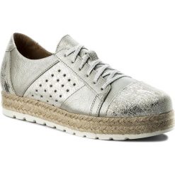 Espadryle ANN MEX - 8605 11GDR+11SR Szary. Szare espadryle damskie marki Ann Mex, na co dzień, bez wzorów, ze skóry, bez obcasa, na płaskiej podeszwie, bez zapięcia. W wyprzedaży za 219,00 zł.