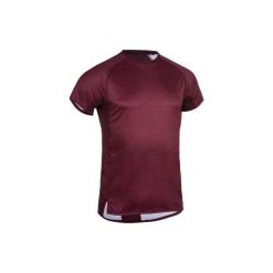 Koszulka fitness kardio krótki rękaw FTS 120 męska. Czarne koszulki męskie DOMYOS, m, bez wzorów, z poliesteru, bez kołnierzyka, z krótkim rękawem, krótkie, na fitness i siłownię. Za 29,99 zł.