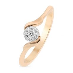 Unikalny Złoty Pierścionek - złoto 585, Brylant 0,10ct. Żółte pierścionki damskie W.KRUK, z brylantem, złote. Za 1690,00 zł.