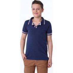 Koszulka polo chłopięca granatowa NDZ4475. Szare t-shirty chłopięce Fasardi, bez wzorów, bez rękawów. Za 49,00 zł.