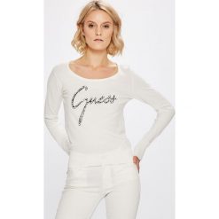 Guess Jeans - Sweter. Szare swetry klasyczne męskie Guess Jeans, l, z jeansu. Za 369,90 zł.