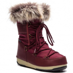 Śniegowce MOON BOOT - Monaco Low 24002900006 Port Royal. Szare buty zimowe damskie marki Moon Boot, z materiału. Za 649,00 zł.