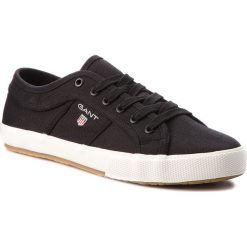 Tenisówki GANT - Samuel 16638423 Black G00. Czarne trampki męskie marki GANT, z gumy. W wyprzedaży za 199,00 zł.
