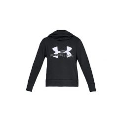 Bluzy Under Armour Rival Fleece Logo Hoodie 1321185-001. Czarne bluzy damskie Under Armour, s, bez wzorów, bez rękawów, bez kaptura. Za 149,99 zł.