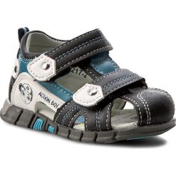 Sandały ACTION BOY - C17SS217-2 Granatowy. Niebieskie sandały chłopięce marki Action Boy, ze skóry ekologicznej. Za 59,99 zł.
