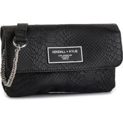 Torebka KENDALL + KYLIE - Ally HBKK-319-0016-80 Noir Melange/Black Mix. Czarne listonoszki damskie KENDALL + KYLIE, bez wzorów, ze skóry ekologicznej, bez dodatków. Za 189,00 zł.