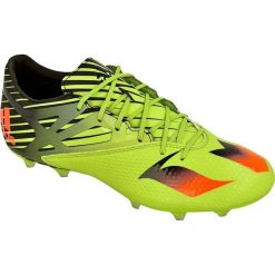 Buty piłkarskie adidas Messi 15.2 FG/AG M S74688. Zielone buty sportowe męskie Adidas, z syntetyku, na sznurówki, do piłki nożnej. W wyprzedaży za 229,00 zł.