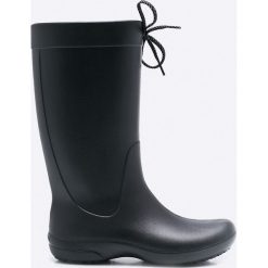 Crocs - Kalosze Freesail Rain. Czarne kalosze damskie marki Crocs, z materiału. W wyprzedaży za 169,90 zł.