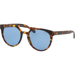Polo Ralph Lauren - Okulary PH4134. Pomarańczowe okulary przeciwsłoneczne męskie marki Polo Ralph Lauren, z materiału, okrągłe. W wyprzedaży za 439,90 zł.