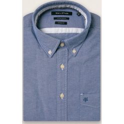 Marc O'Polo - Koszula. Niebieskie koszule męskie Marc O'Polo, s, bez wzorów, z elastanu, casualowe, polo, z długim rękawem. W wyprzedaży za 219,90 zł.